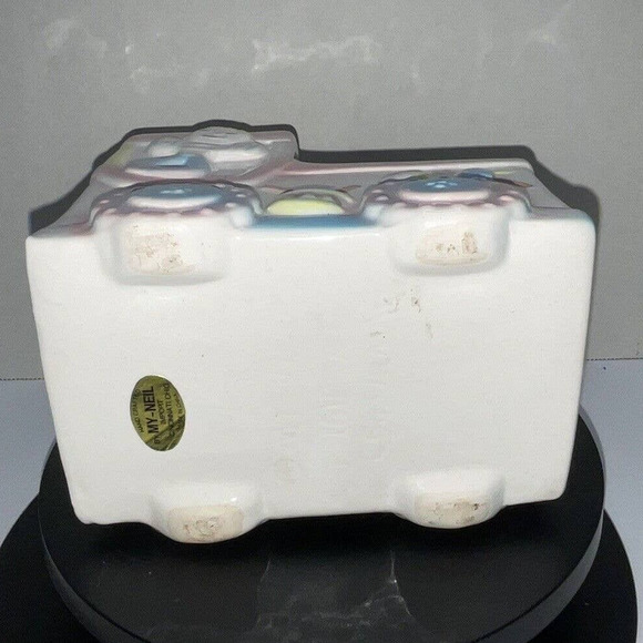 Vintage Ceramic My Neil Musical Truck Planter Truck Baby Nursery - Picture 6 of 7